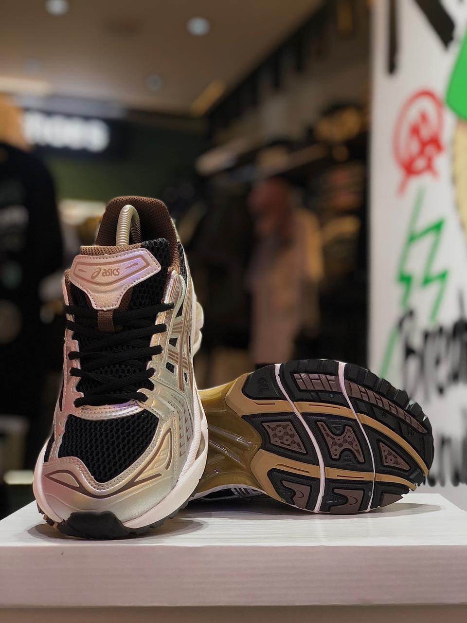 Asics Gel Black Silver Brown