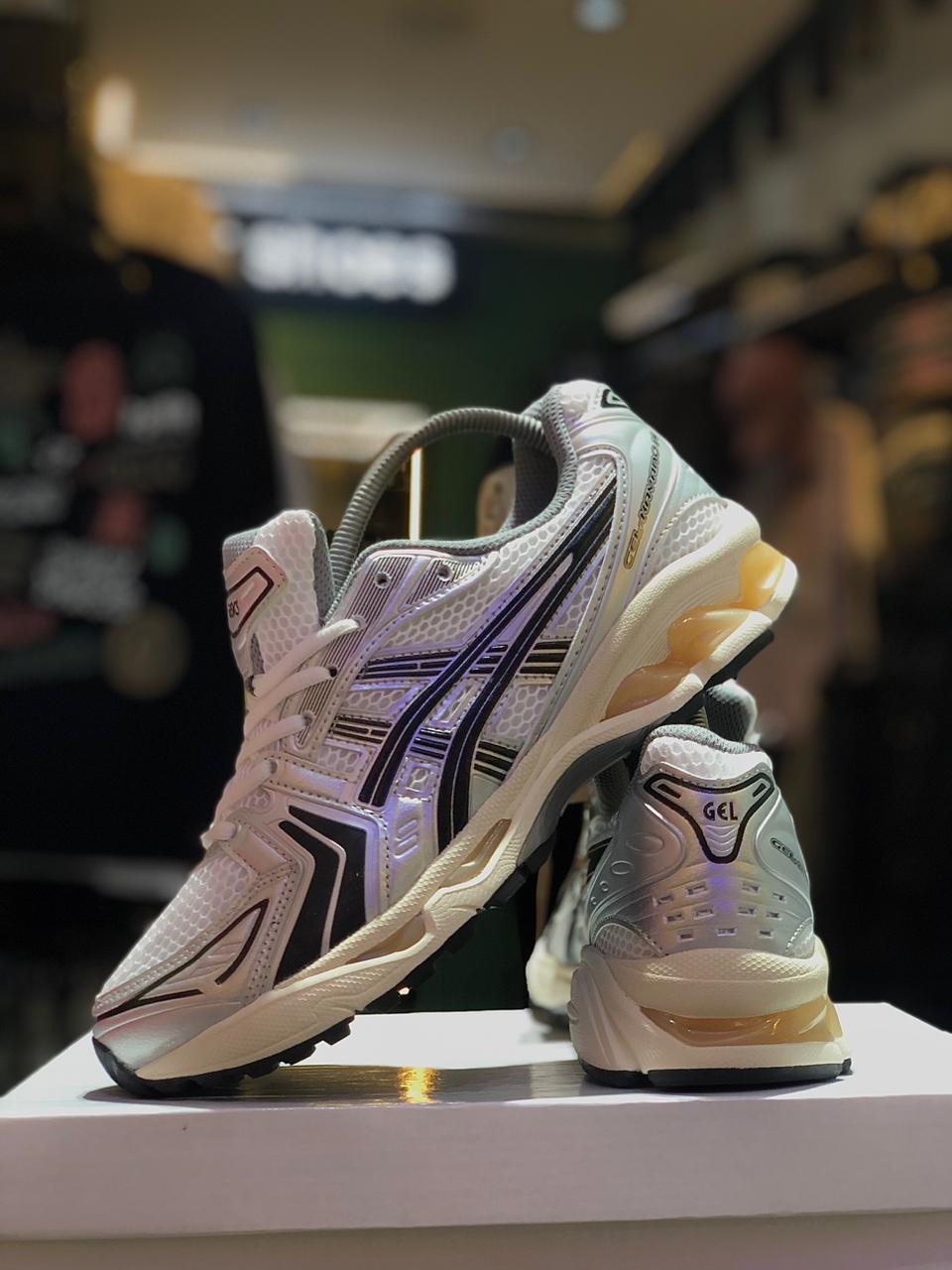 Asics Gel White Silver Black