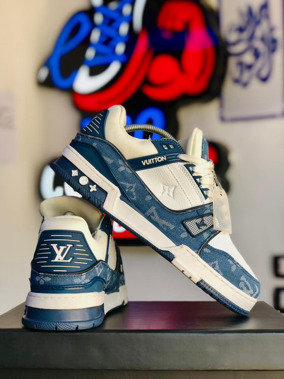Louis Vuitton LV Skate Denim White Blue