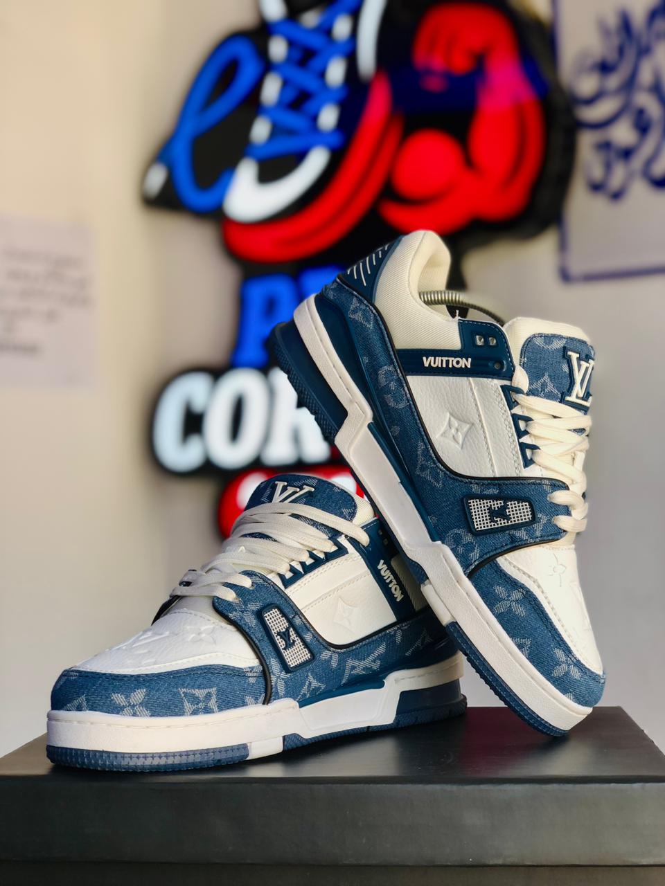 Louis Vuitton LV Skate Denim White Blue