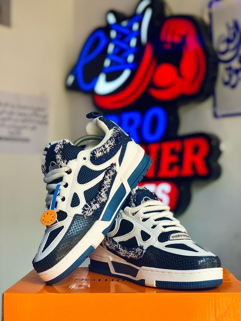 Louis Vuitton LV Skate Navy Crystal Monogram