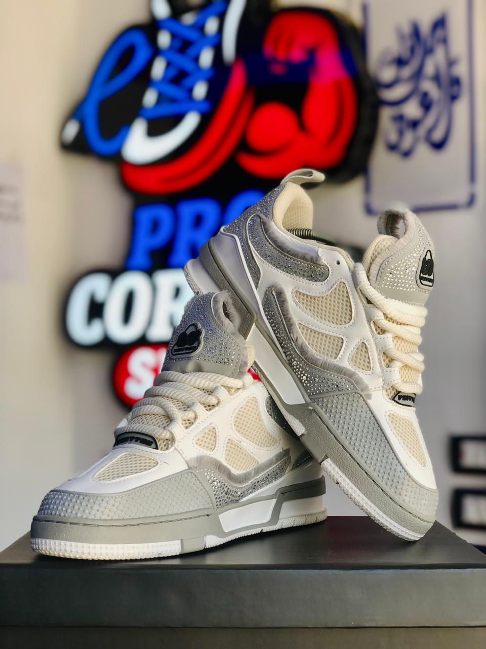 Louis Vuitton LV Skate White Crystals