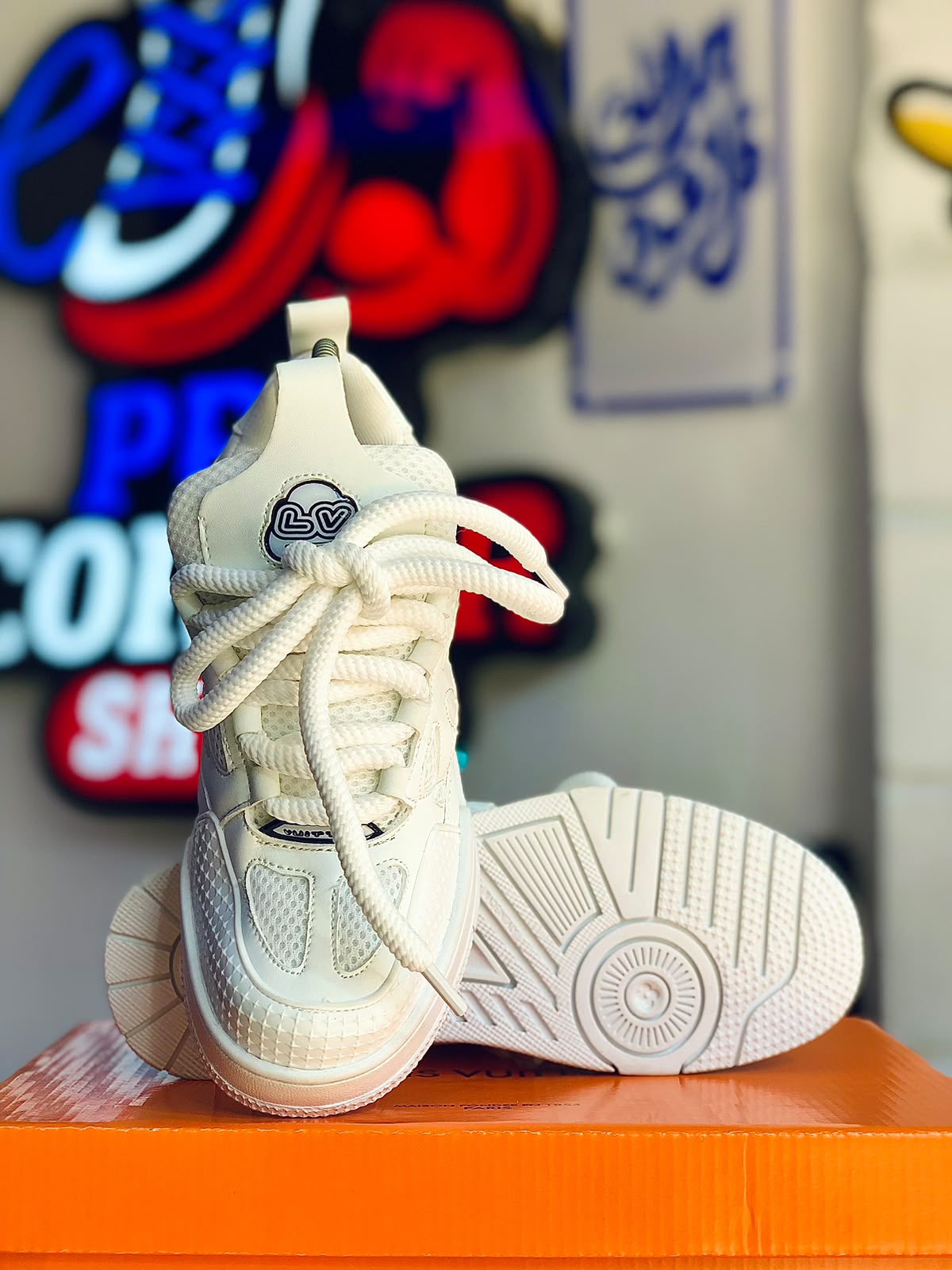 Louis Vuitton LV Skate White Crystal Monogram