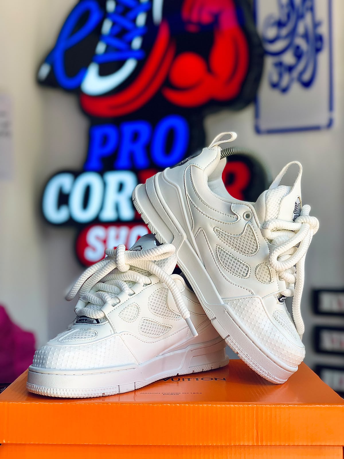 Louis Vuitton LV Skate White Crystal Monogram