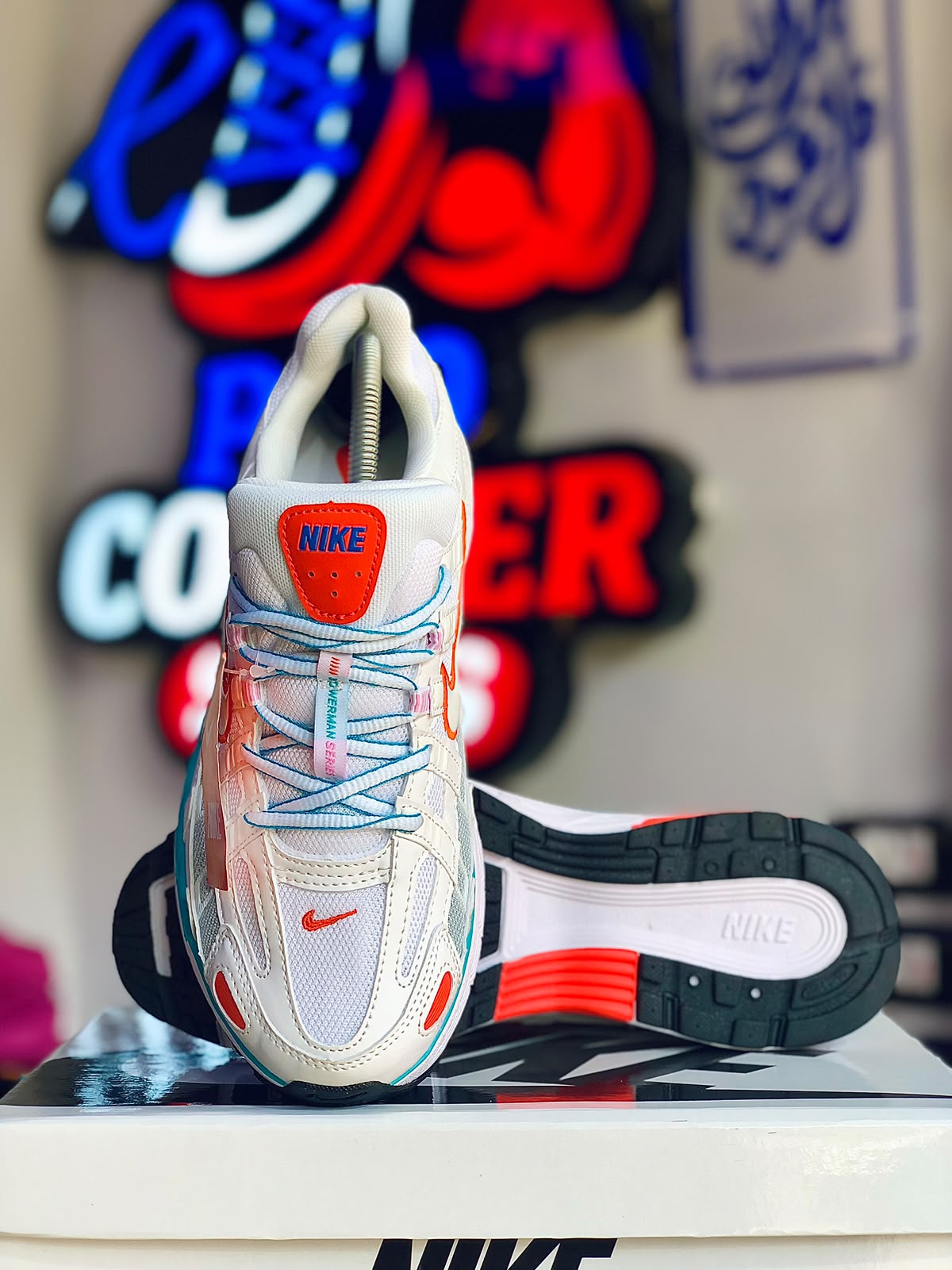 nike p6000 shoe white-aqua