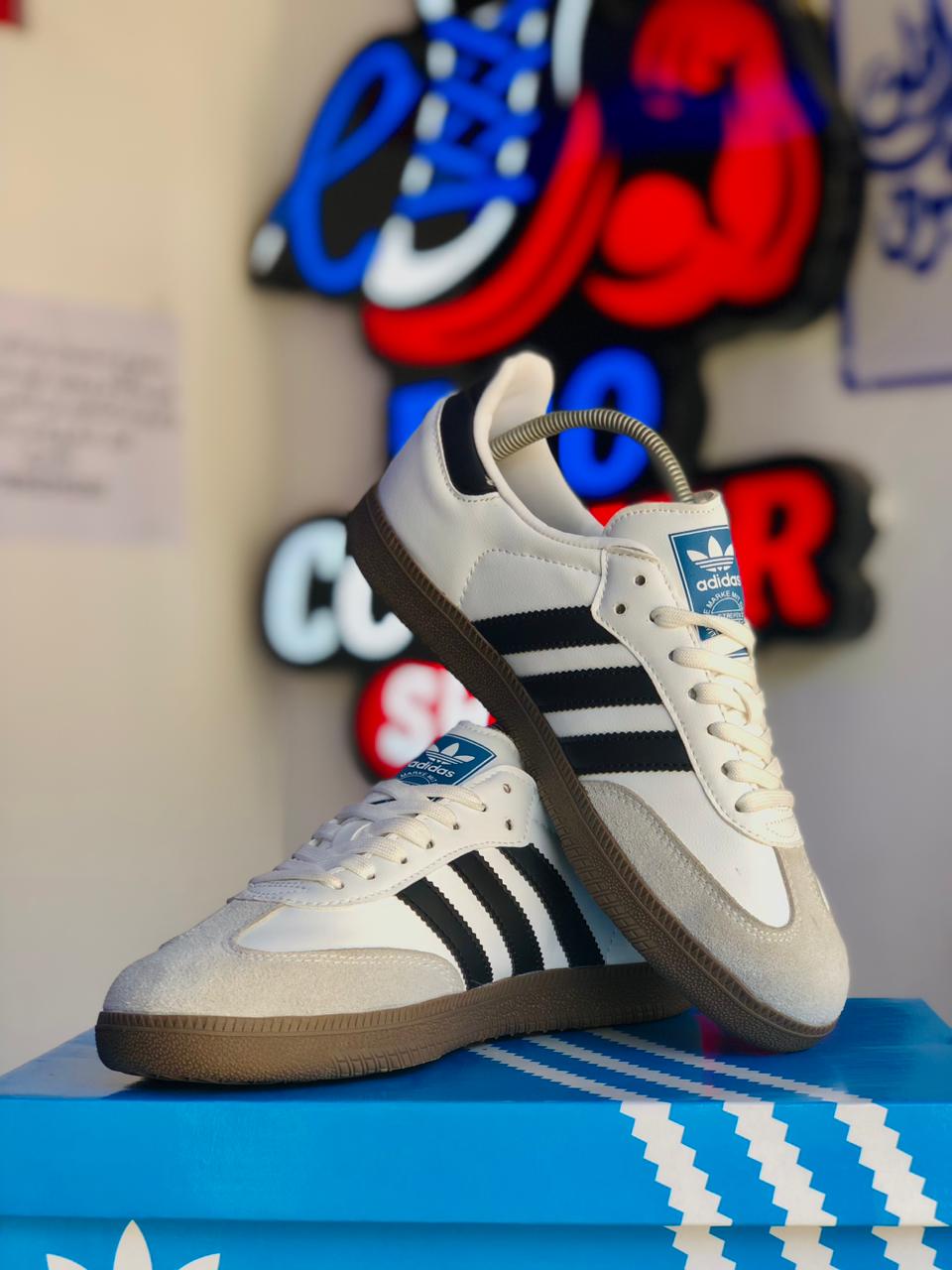 Adidas Samba White Black Grey