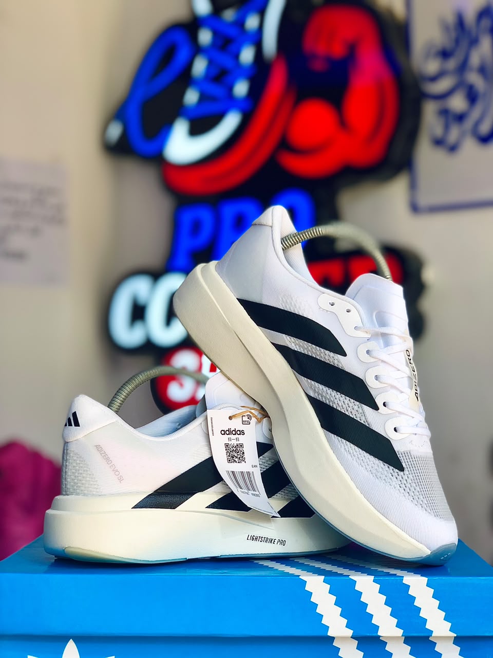 Adidas Adizero White Black 3
