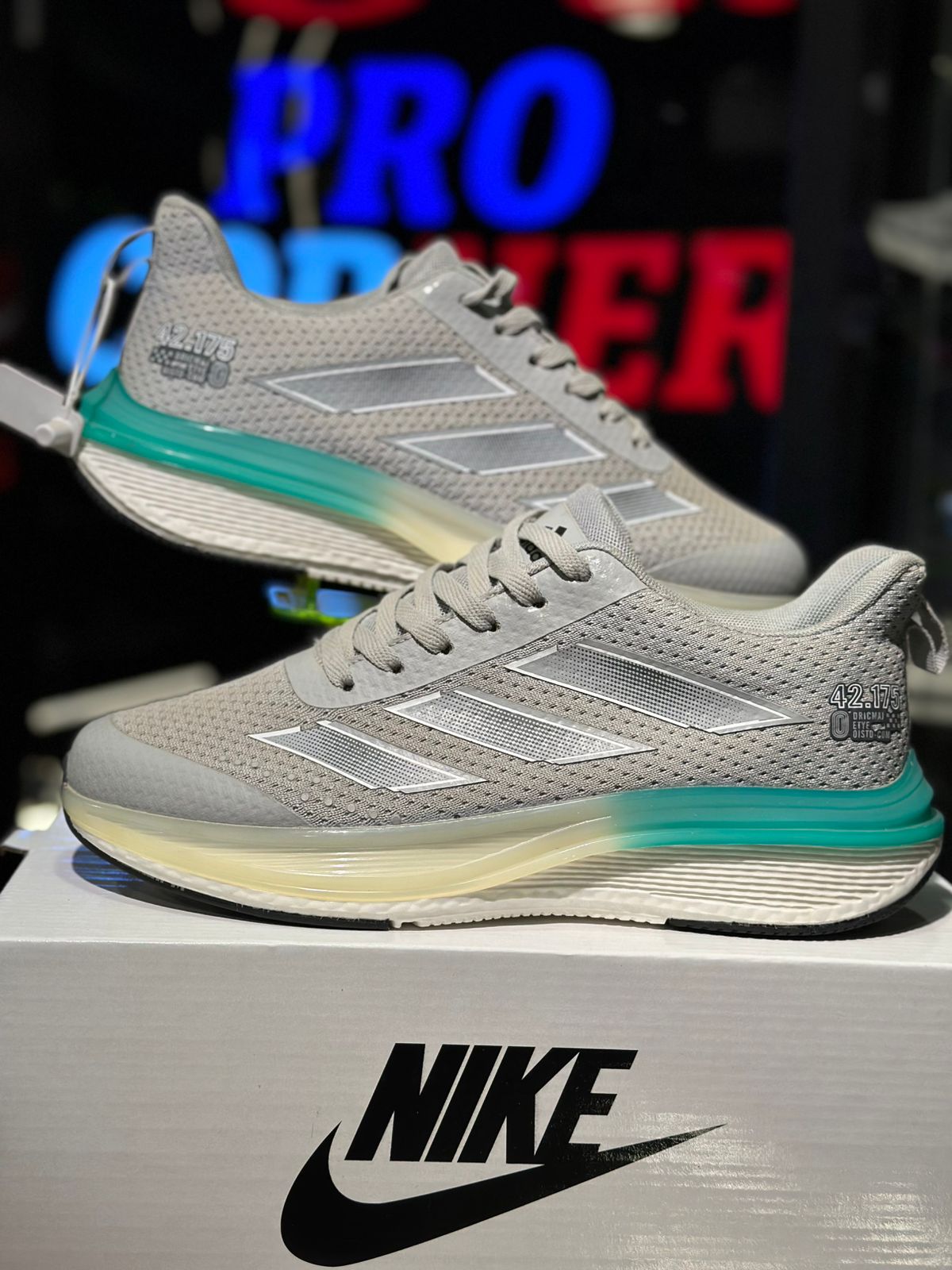 Adidas Gray & Green