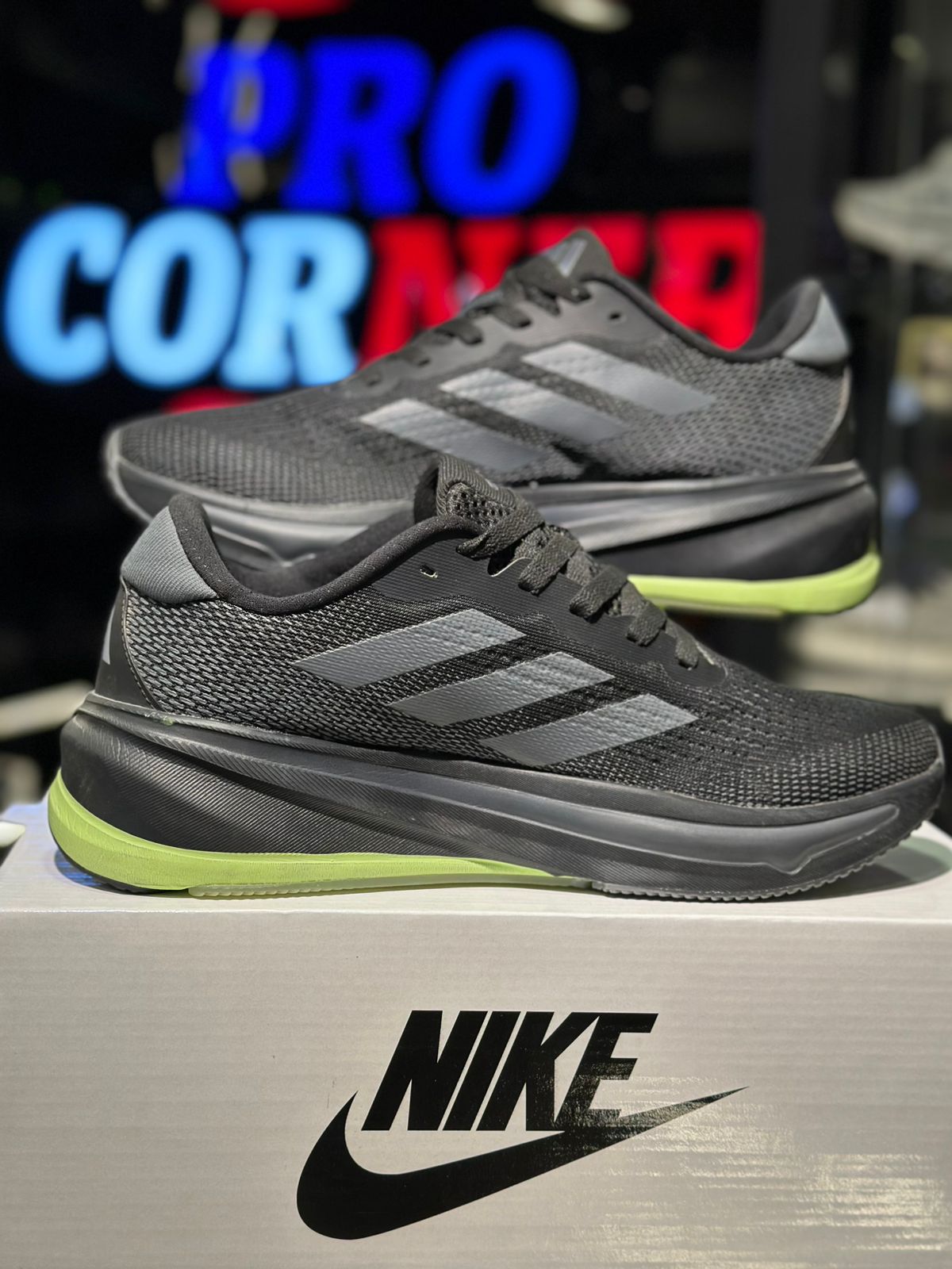 Adidas Supernova Rise Black Green 3