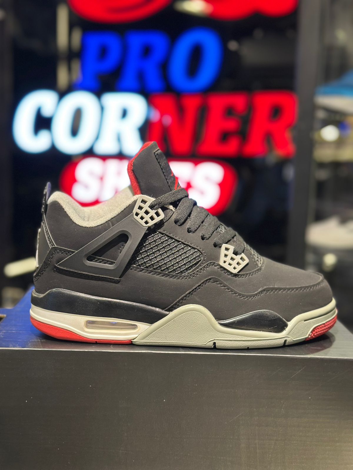 Jordan 4 Black Grey Red