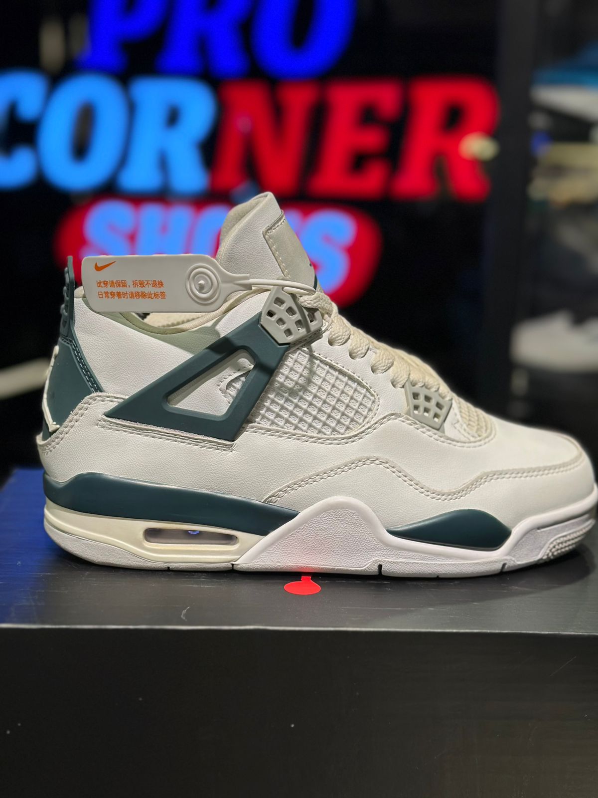 Jordan 4 White Olive Green