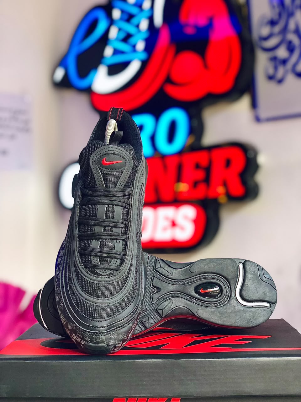 Air Max 97 - All Over Print Black Red