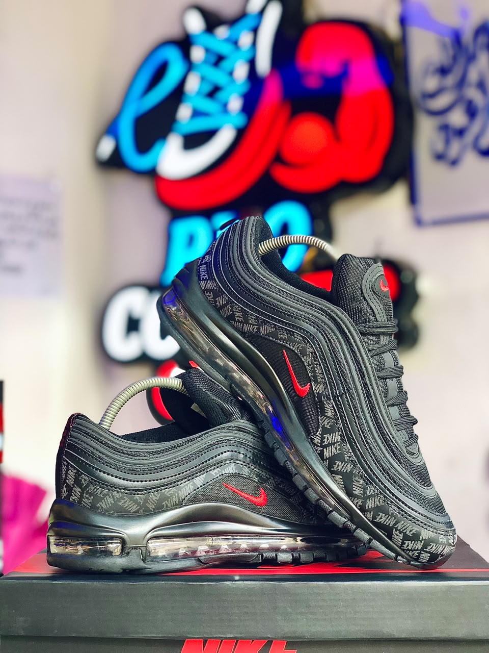 Air Max 97 - All Over Print Black Red