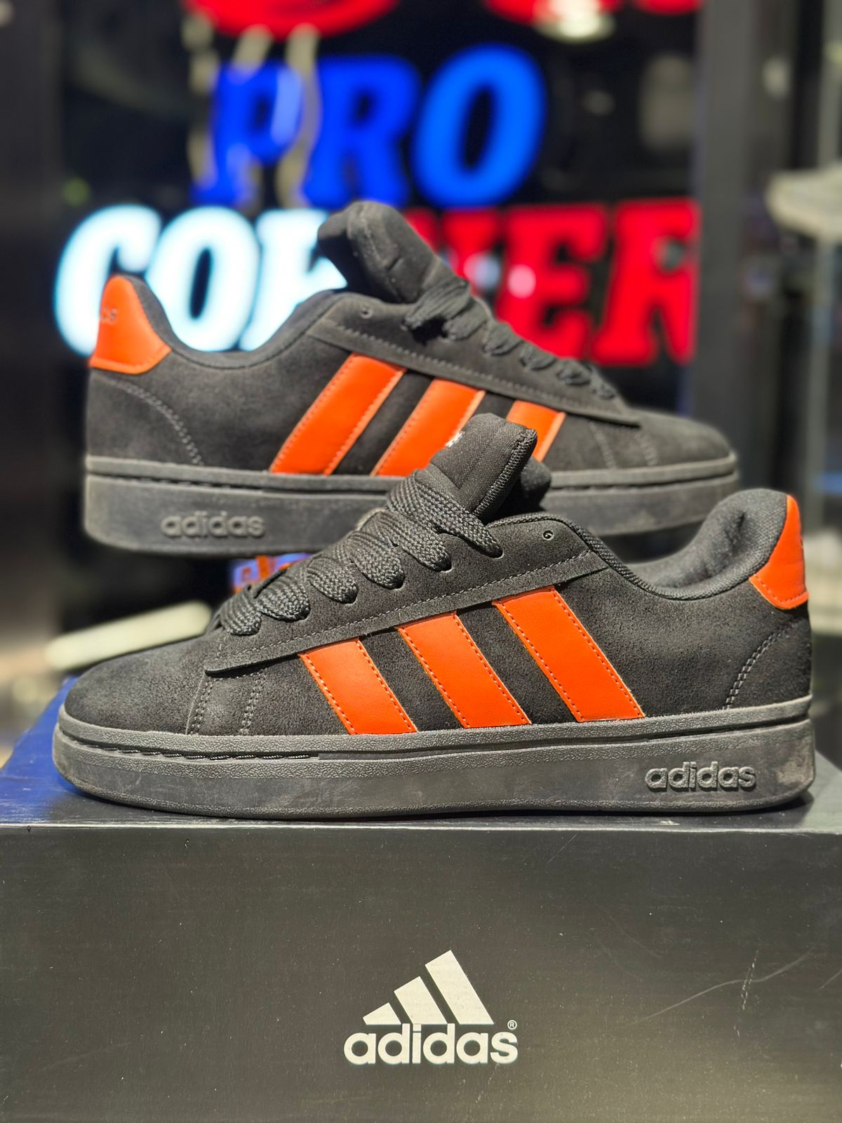 Adidas Campus Black Orange Court