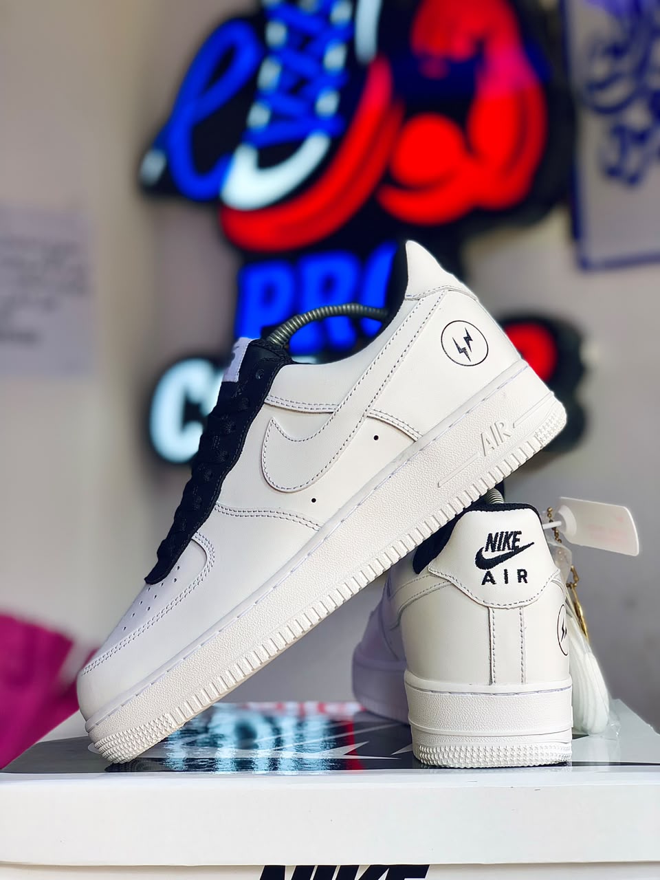 Airforce White Black Lightning