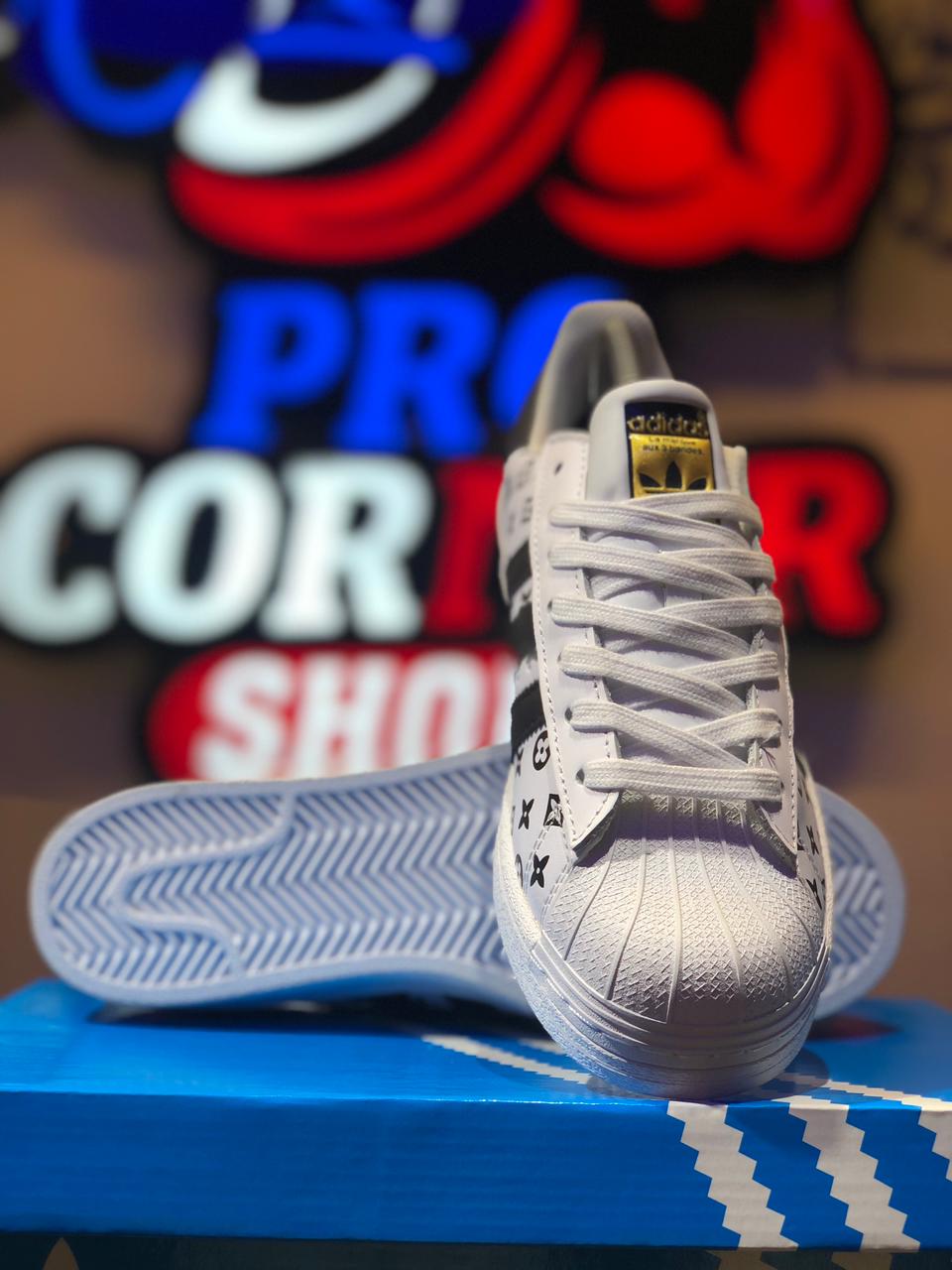 Adidas LV Super Star - White Black