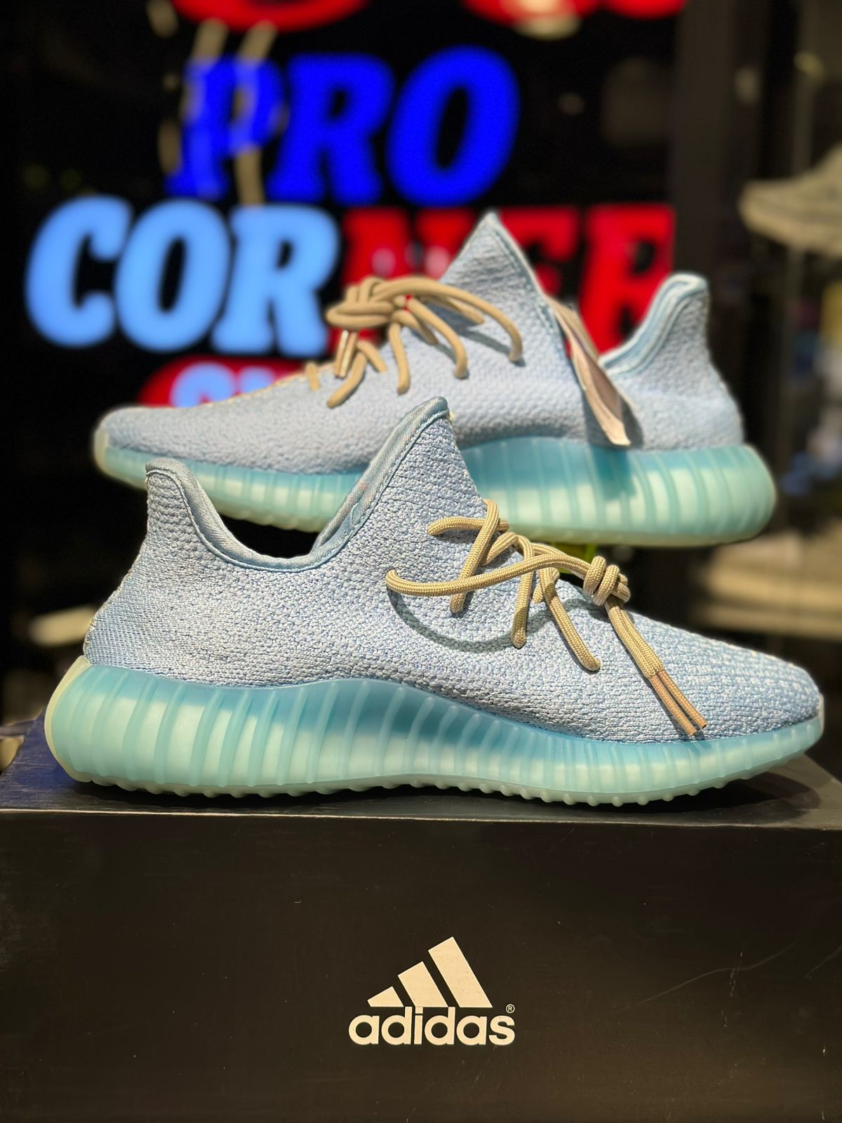 Blue Off White